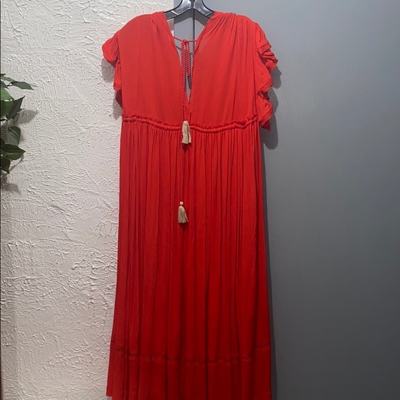 Free People Bali Will Wait For You Red MIDI - Picture 9 of 10